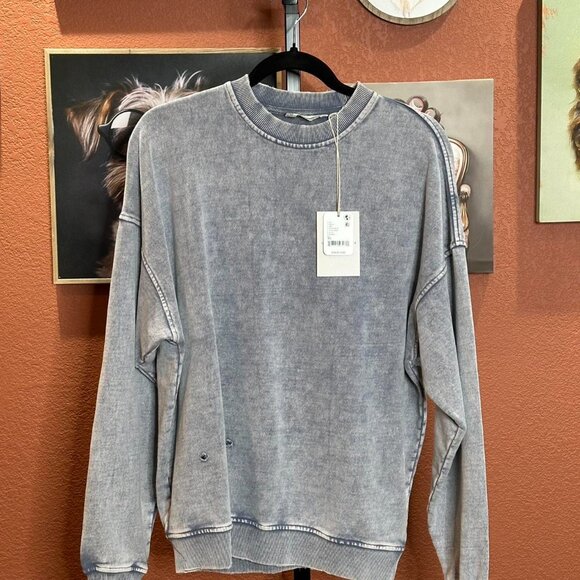 Falling Forward x Free People Snow Washed Destroyed Crew - Picture 2 of 2